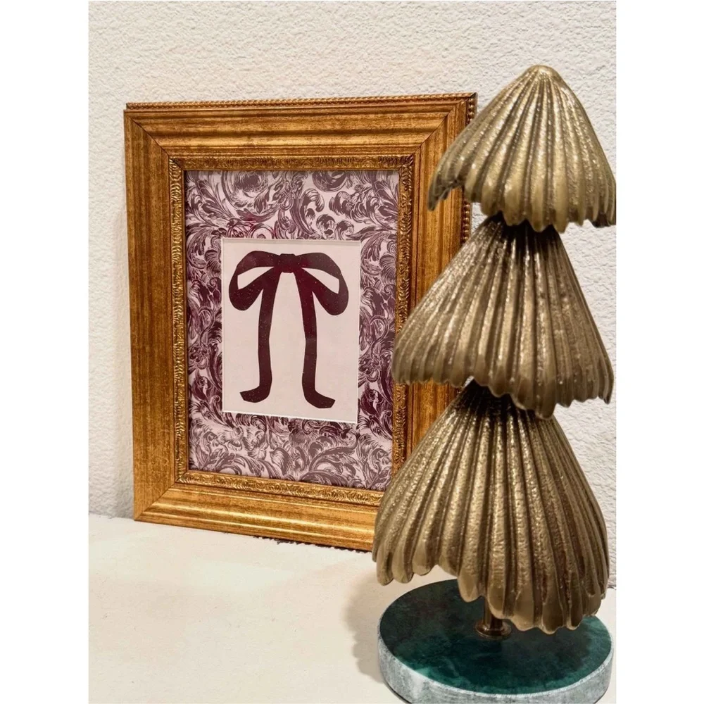 Metal Christmas Trees with Marble Base Gold Lg & Sm - Threshold Studio McGee